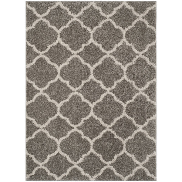 Wrought Studio Helsel Geometric Gray Area Rug & Reviews Wayfair